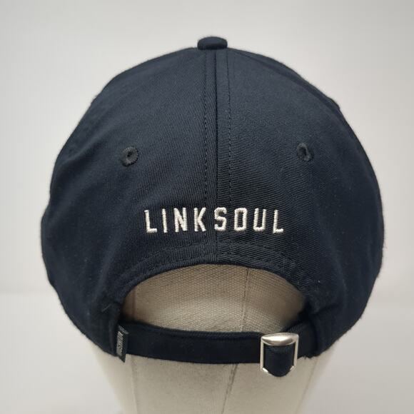 Make Par Not War Baseball Cap Black One Size Adjustable Embroidered Link Soul - Picture 6 of 9